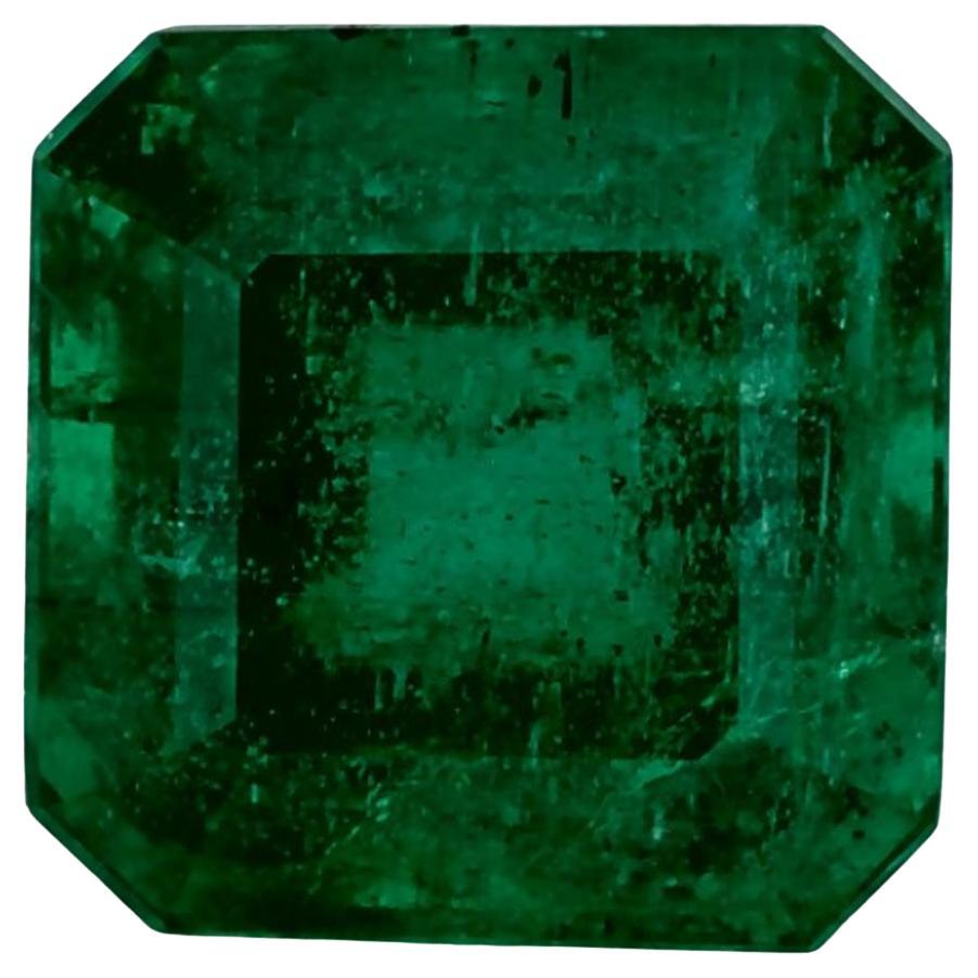 4.26 Ct Emerald Octagon Loose Gemstone For Sale