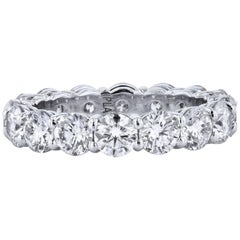 4.27 Carat Diamond Shared-Prong Eternity Band Ring 4.27 Carat Diamond Shared-Prong Eternity Band Ring