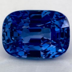 4.27 Ct Blue Sapphire Cushion Loose Gemstone