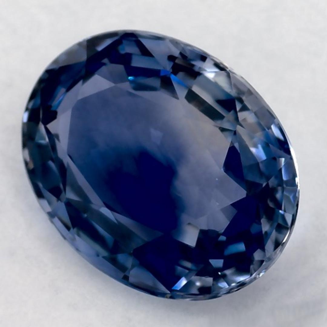 4.27 Karat Blauer Saphir Oval Loser Edelstein (Ovalschliff) im Angebot