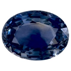 4.27 Karat Blauer Saphir Oval Loser Edelstein