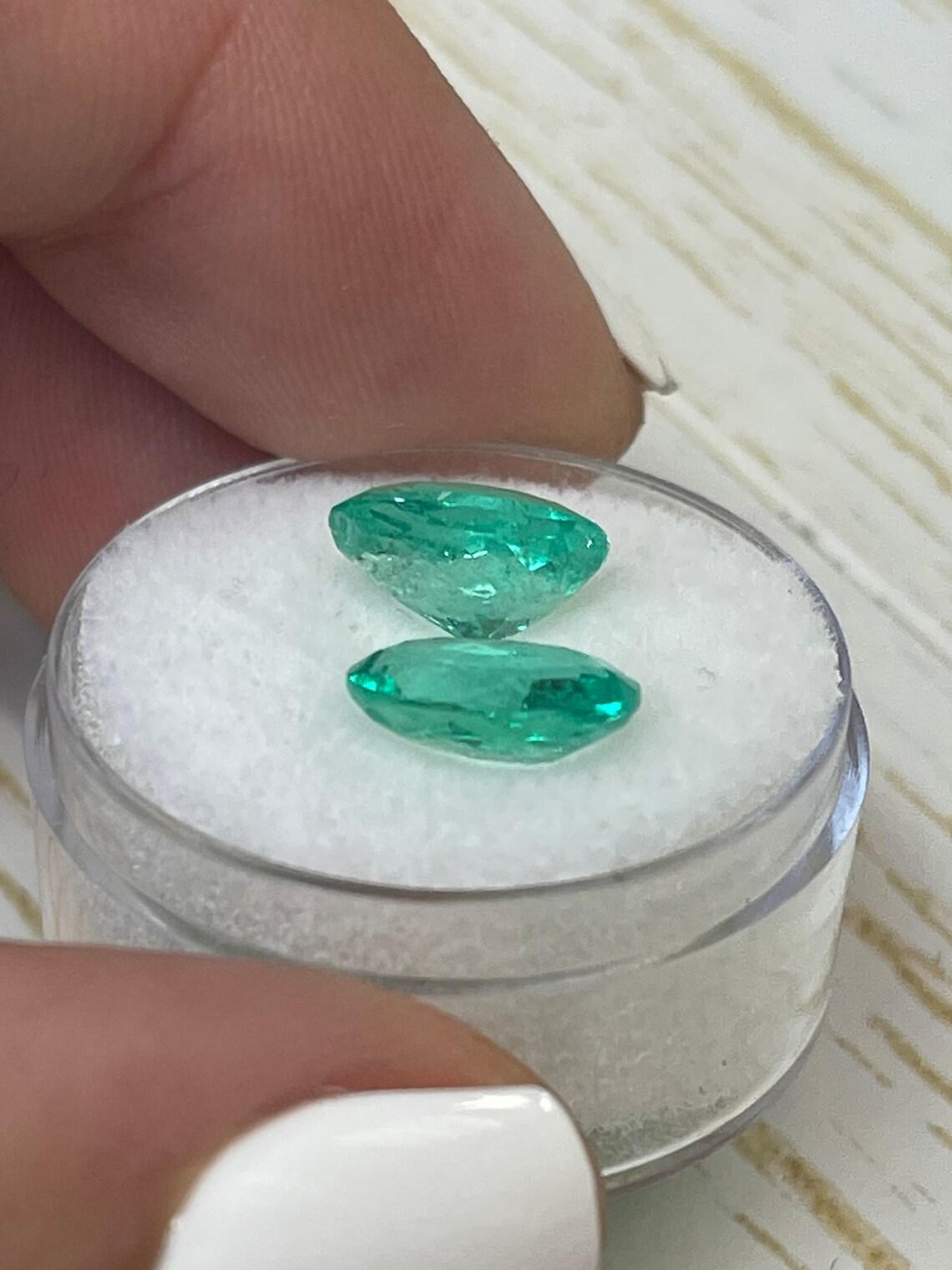 Émeraudes colombiennes assorties 4,27 cw 10x8, taille ovale  Gems véritables Neuf - En vente à Jupiter, FL