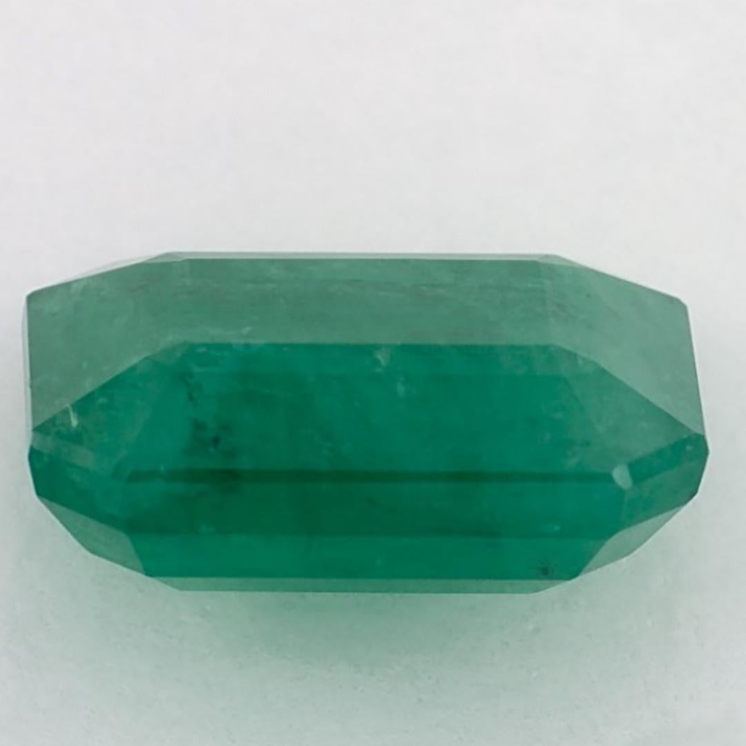 Women's 4.28 Ct Emerald Octagon Cut Loose Gemstone For Sale