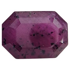 Antique NO RESERVE 4.285ct NATURAL RUBY  Octagonal Cut Loose Gemstone