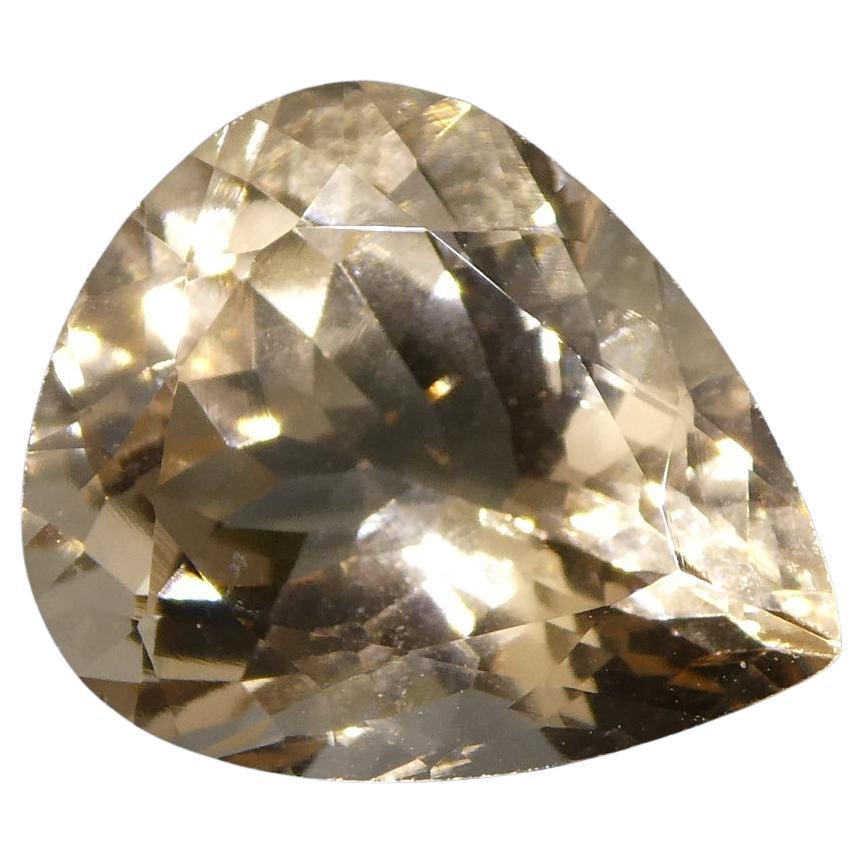 4.28ct Pear Morganite For Sale