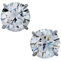 4.14 Carat Natural Earth Mined Diamond Studs