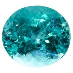 5.48 Carat Paraiba Tourmaline Oval, Unset Loose Gemstone