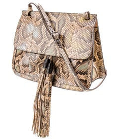 $4295 New Gucci Python Bamboo Medium Daily Bag Cruise 2015