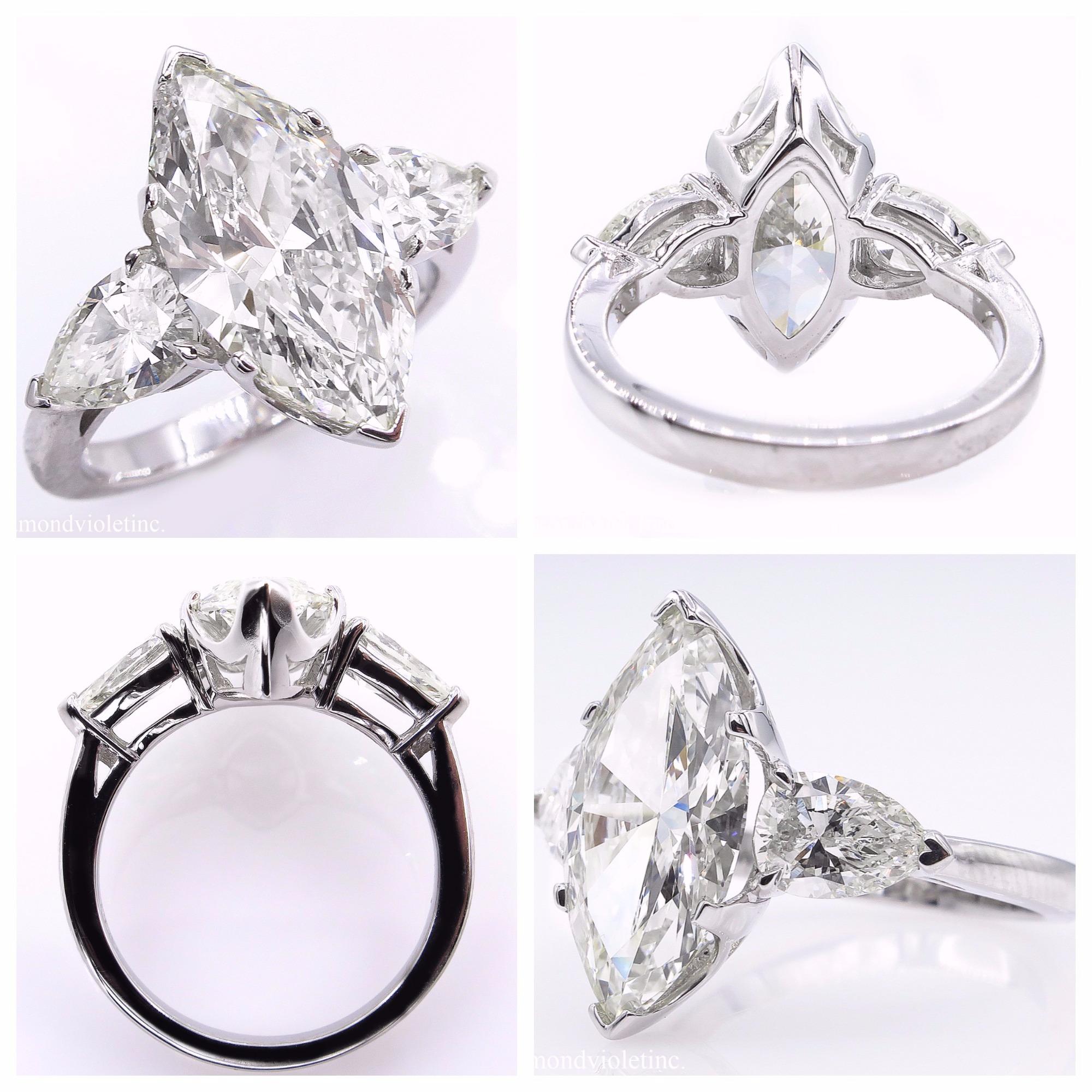 3 carat diamond marquise ring