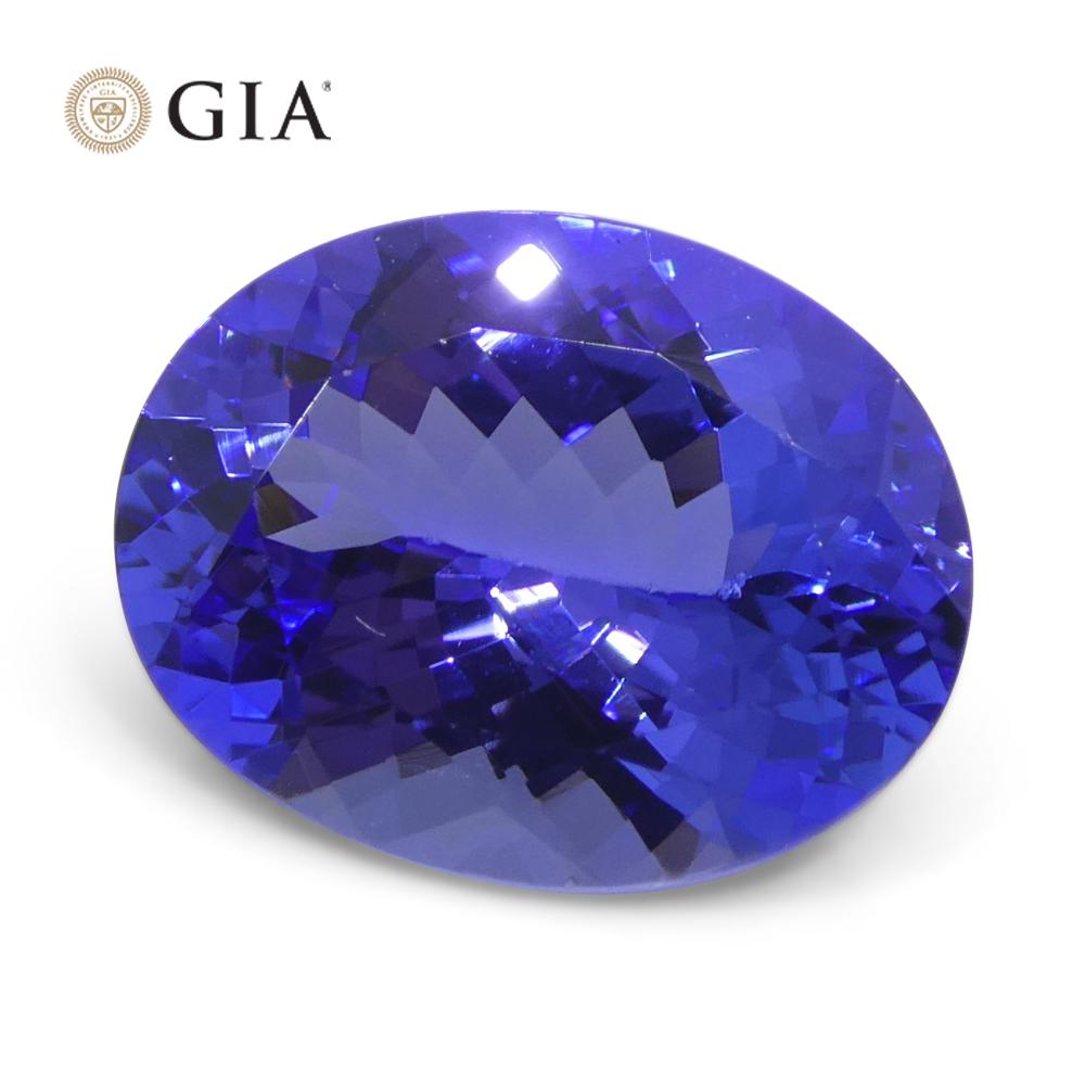 4.29ct Oval Blue-Violet Tanzanite GIA Certified Tanzania   For Sale 5