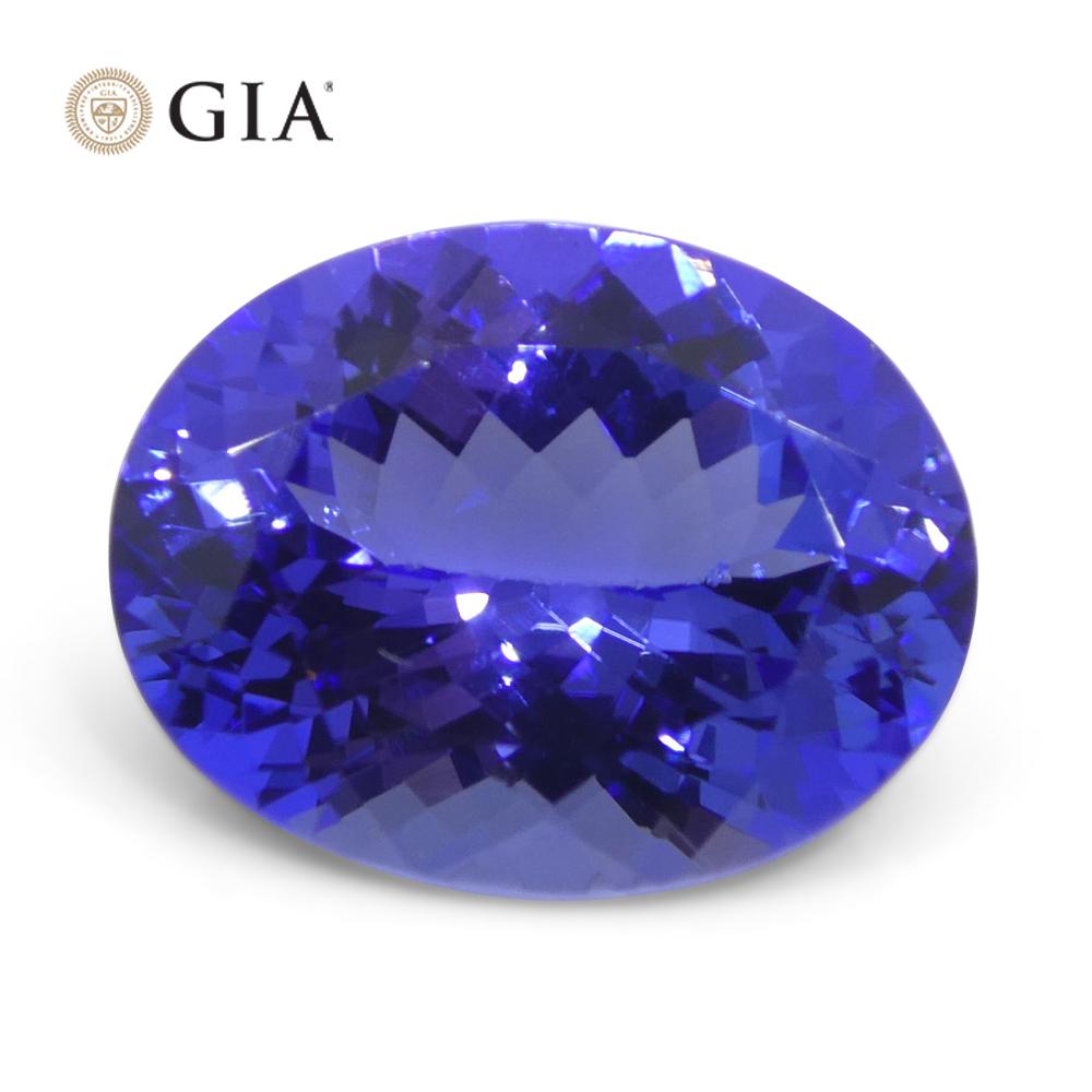 4.29ct Oval Blue-Violet Tanzanite GIA Certified Tanzania   For Sale 6