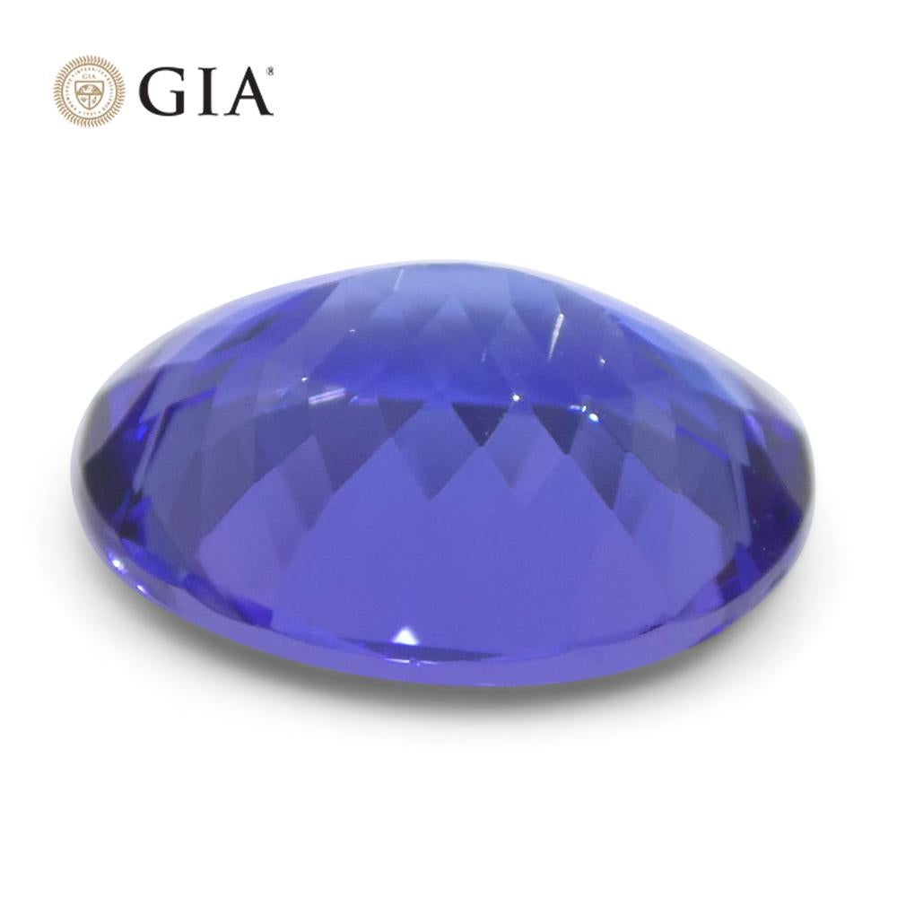 4.29ct Oval Blue-Violet Tanzanite GIA Certified Tanzania   For Sale 7
