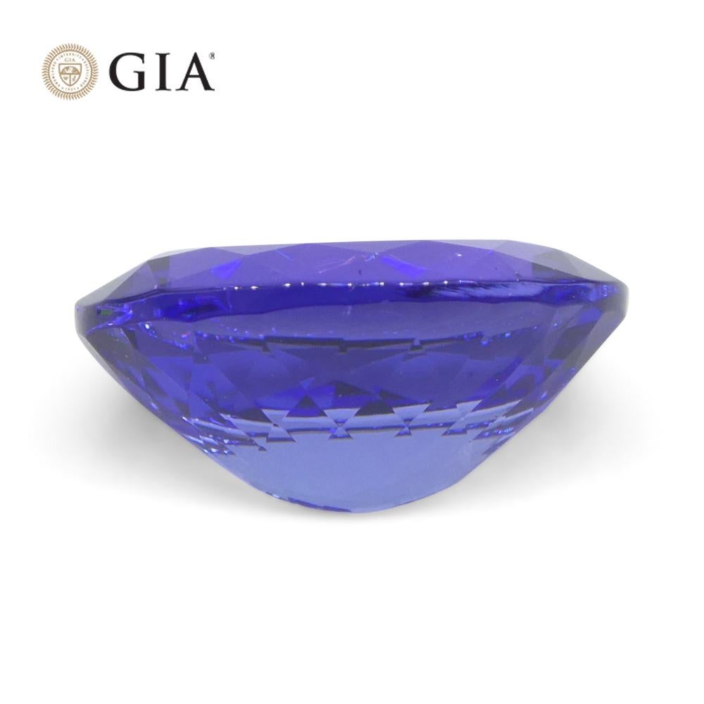 4.29ct Oval Blue-Violet Tanzanite GIA Certified Tanzania   For Sale 4