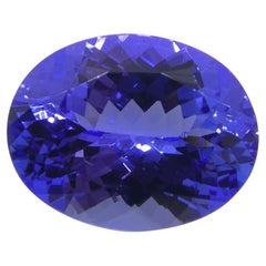 4,29 Karat Oval Blau-Violet Tansanit GIA zertifiziert Tansanit  