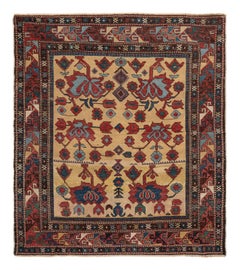 4.2x4.7 Ft Antique Shirvan Rug, East Caucasus, Ca 1890
