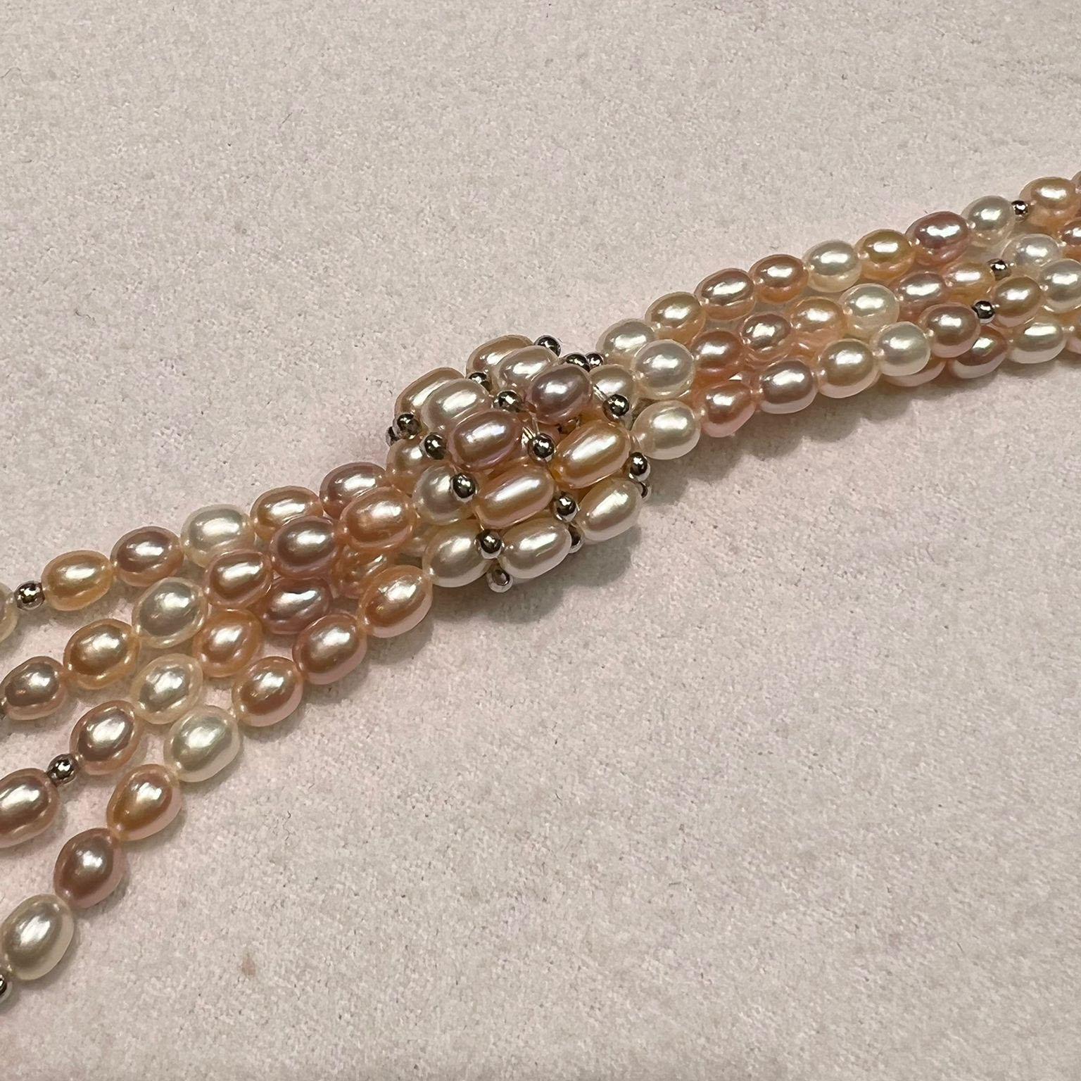 2 Strand Lariat Pearls with Tassel For Sale 3