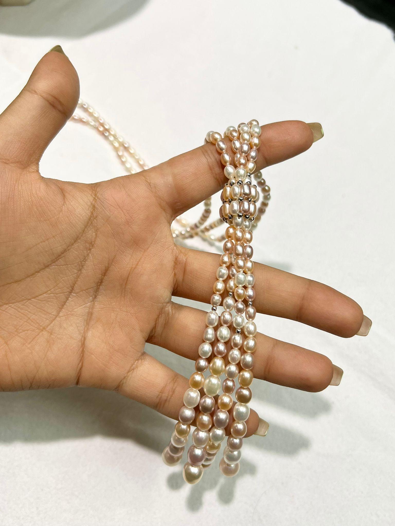 2 Strand Lariat Pearls with Tassel For Sale 4