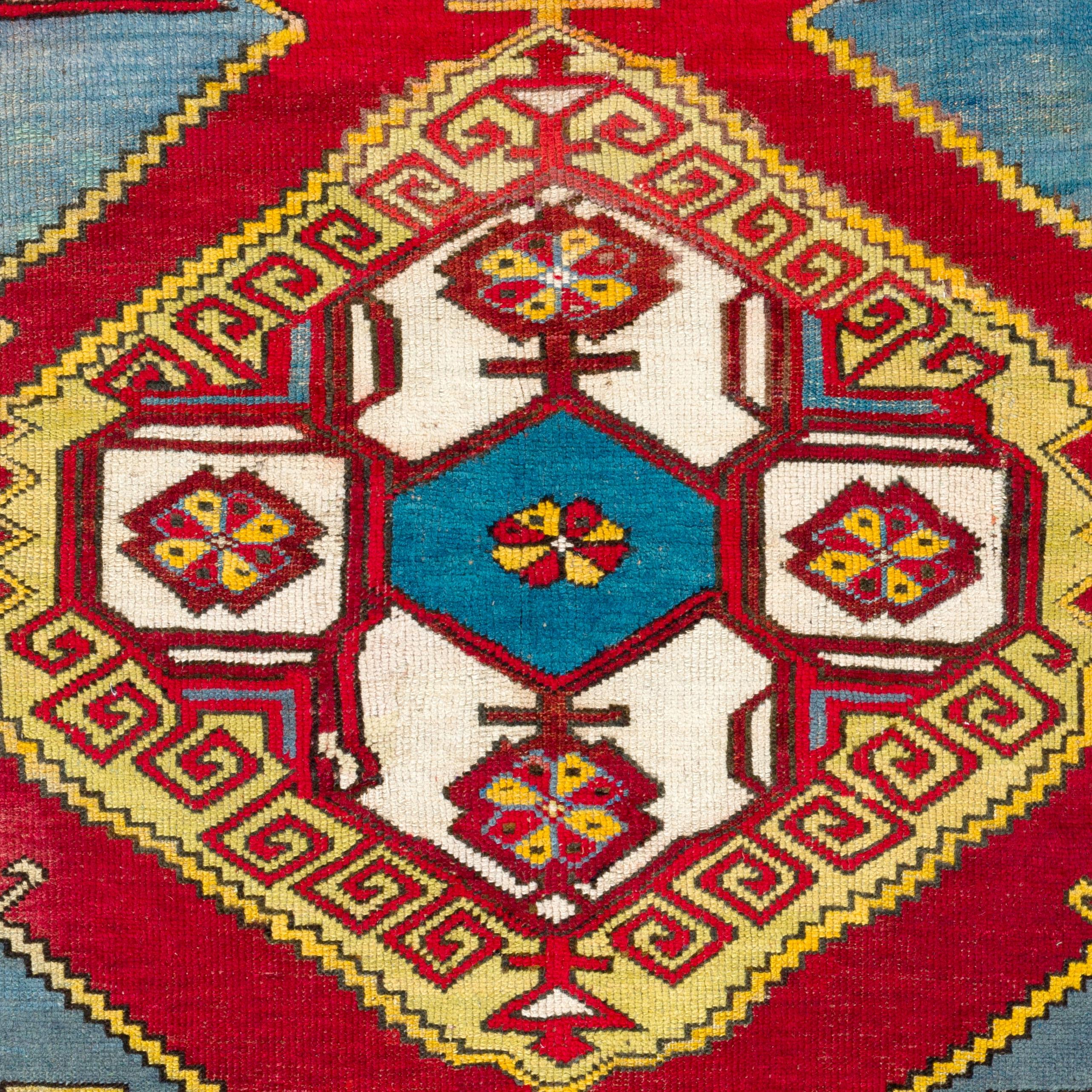 Other 4.2x5.8 Ft Antique Anatolian Karapinar Rug, Ca 1900 For Sale