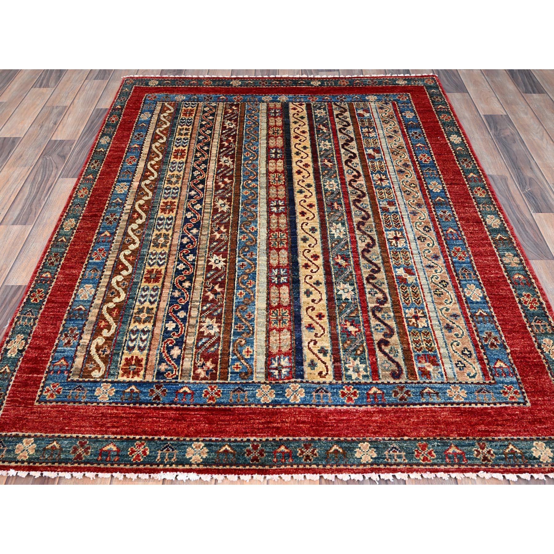 This is a truly genuine one-of-a-kind Afghan Sultani, Hand Knotted, Pure Wool, Oriental Rug. It has been Knotted for months and months in the centuries-old weaving craftsmanship techniques by expert artisans.
Primary materials: Wool
Latex: No Pile