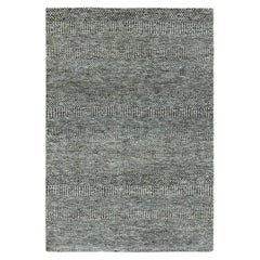 4
2 "x6
 Grigio, Tappeto dal design moderno, in lana naturale non colorata, annodato a mano