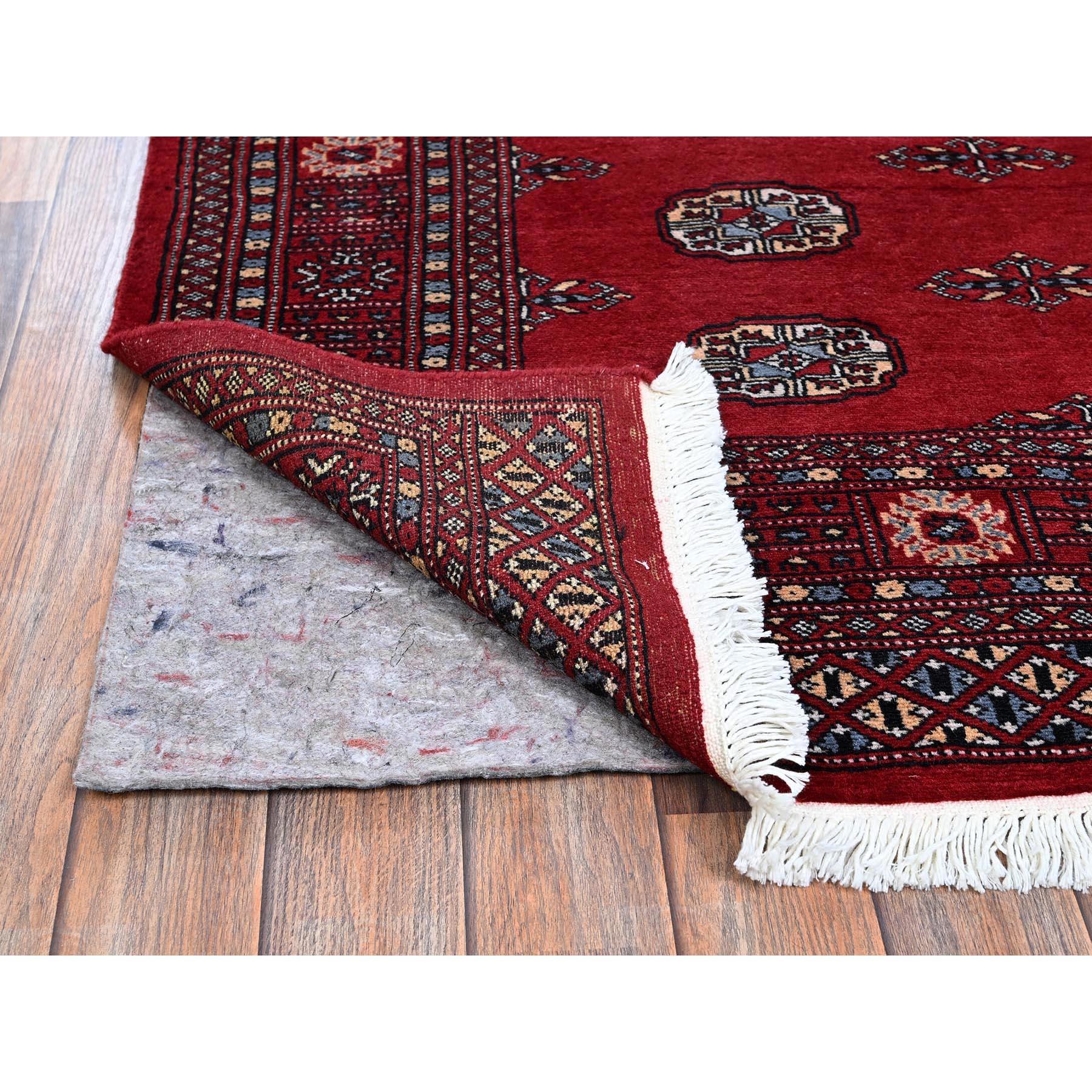 Tribale Tappeto orientale in lana morbida annodato a mano 4'2 