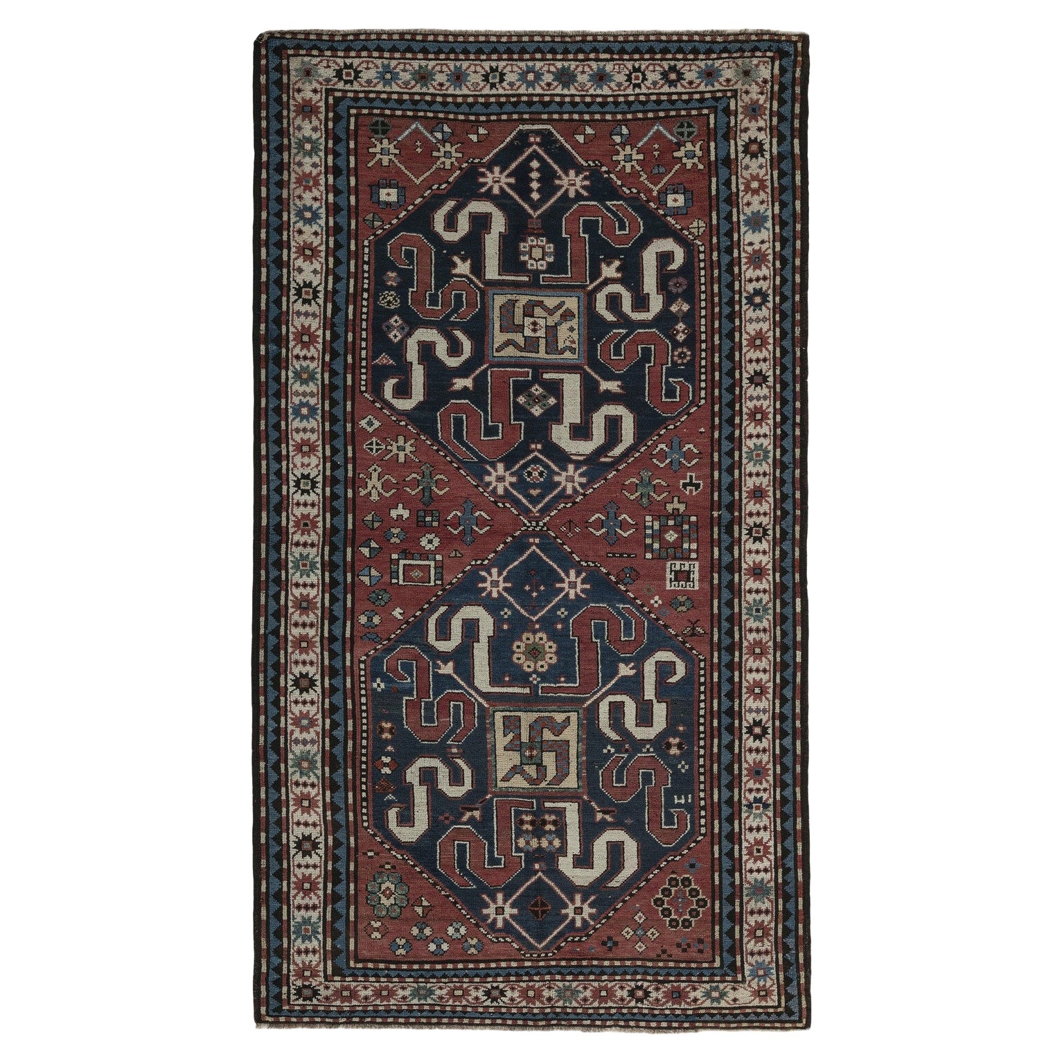 4.2x7.5 Ft A Cloudband (Chondzoresk) Rug From Karabagh, Southern Caucasus For Sale