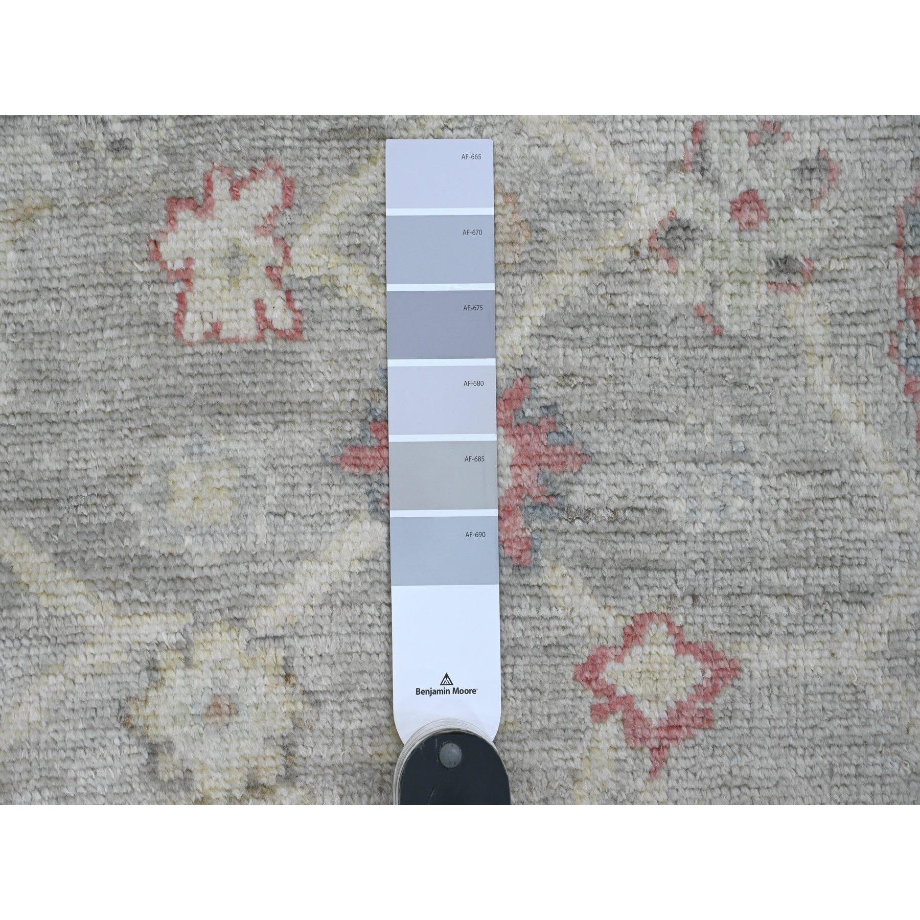 Afghano Tappeto Runner in lana annodato a mano 4'2 