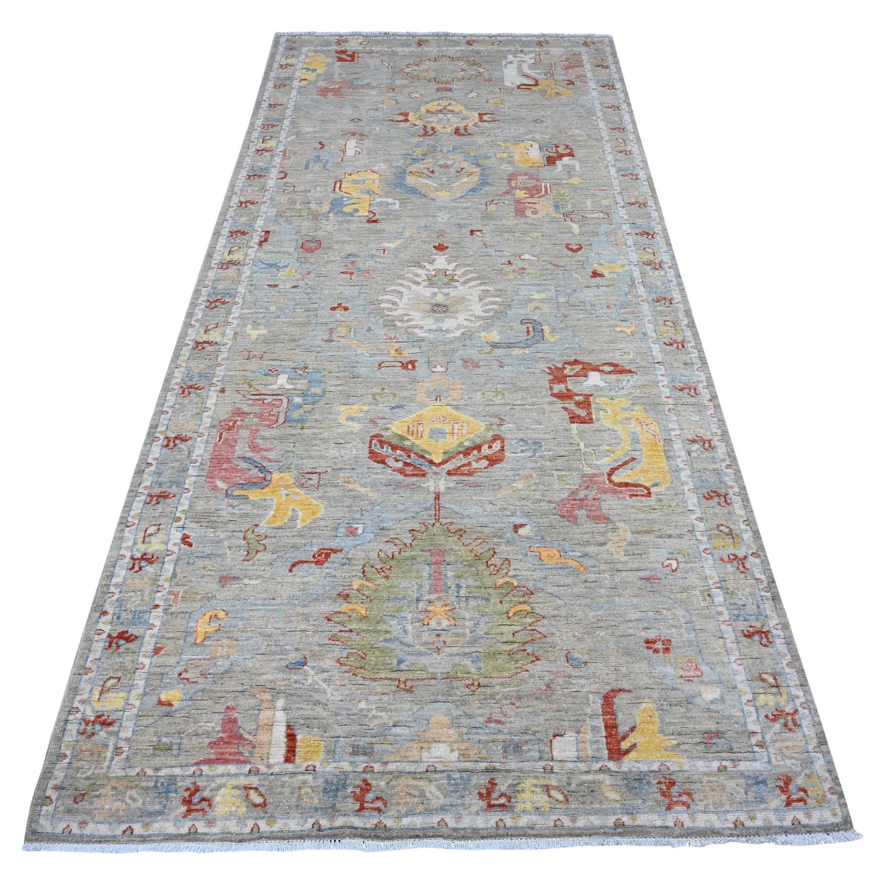 Tapis oriental large Aryana Silver Fine Design 4'2"x9'6"