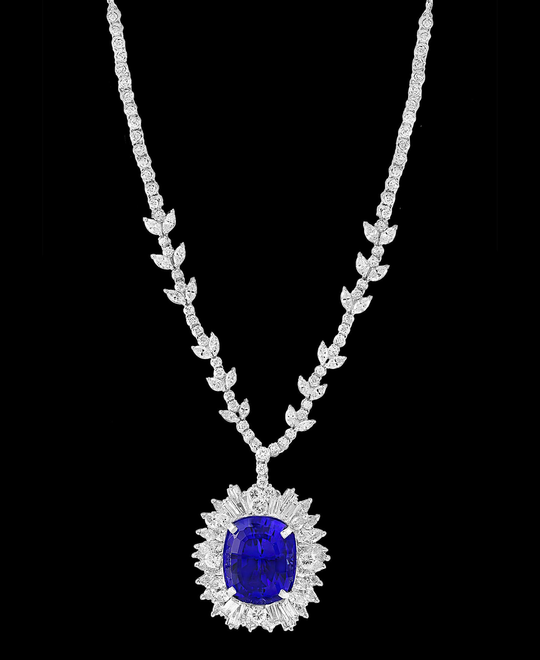 large tanzanite pendant