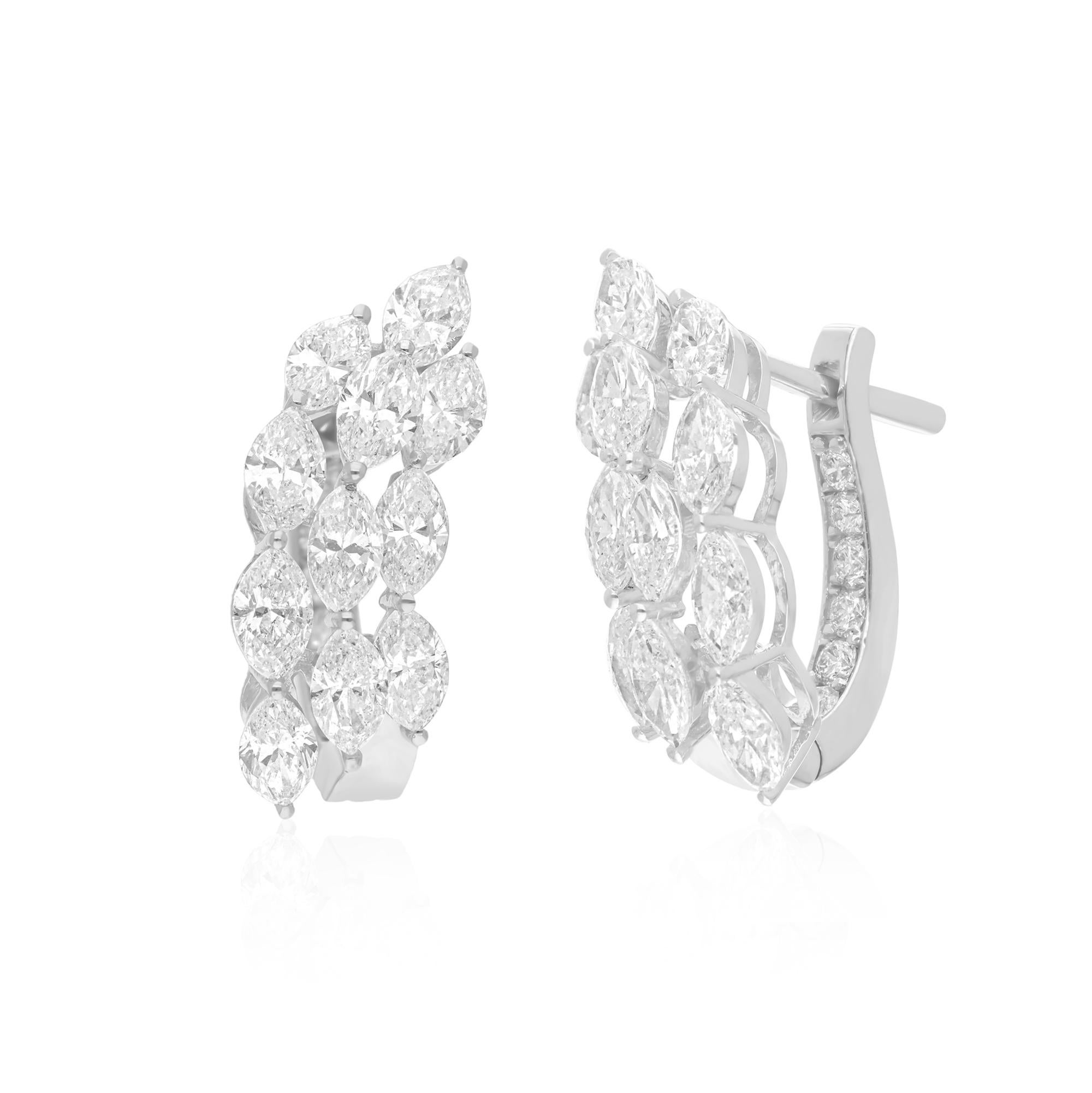 Cast from 14-karat gold, these exquisite earrings are handset with 4.33 carats of sparkling diamonds.

FOLLOW SPECTRUM JEWELS storefront to view the latest collection & exclusive pieces. Spectrum Jewels is proudly rated as a Top Seller on 1stdibs