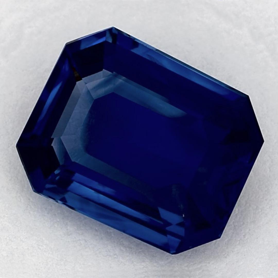 Cushion Cut 4.3 Ct Blue Sapphire Cushion Loose Gemstone For Sale