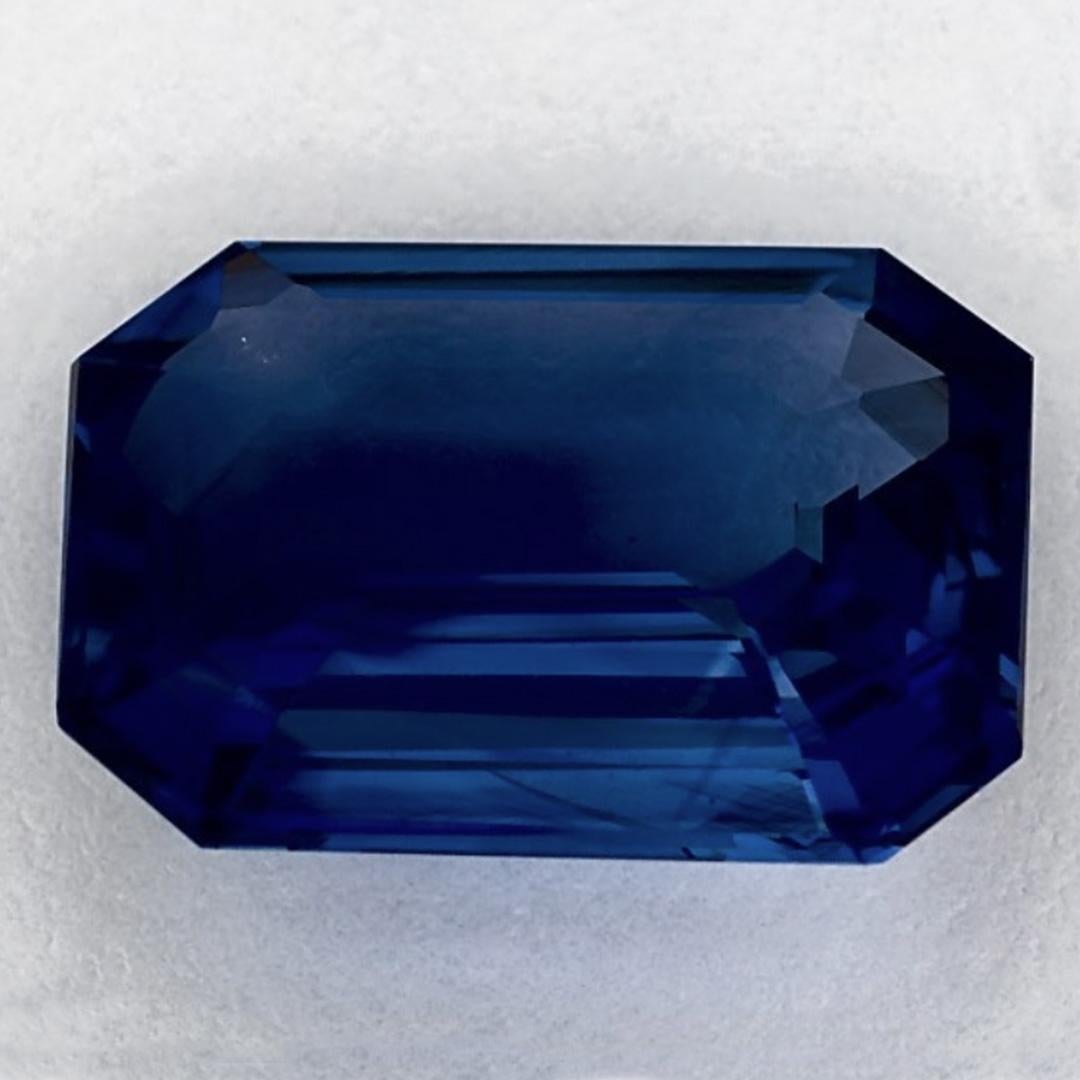 4.3 Ct Blue Sapphire Cushion Loose Gemstone In New Condition For Sale In Fort Lee, NJ