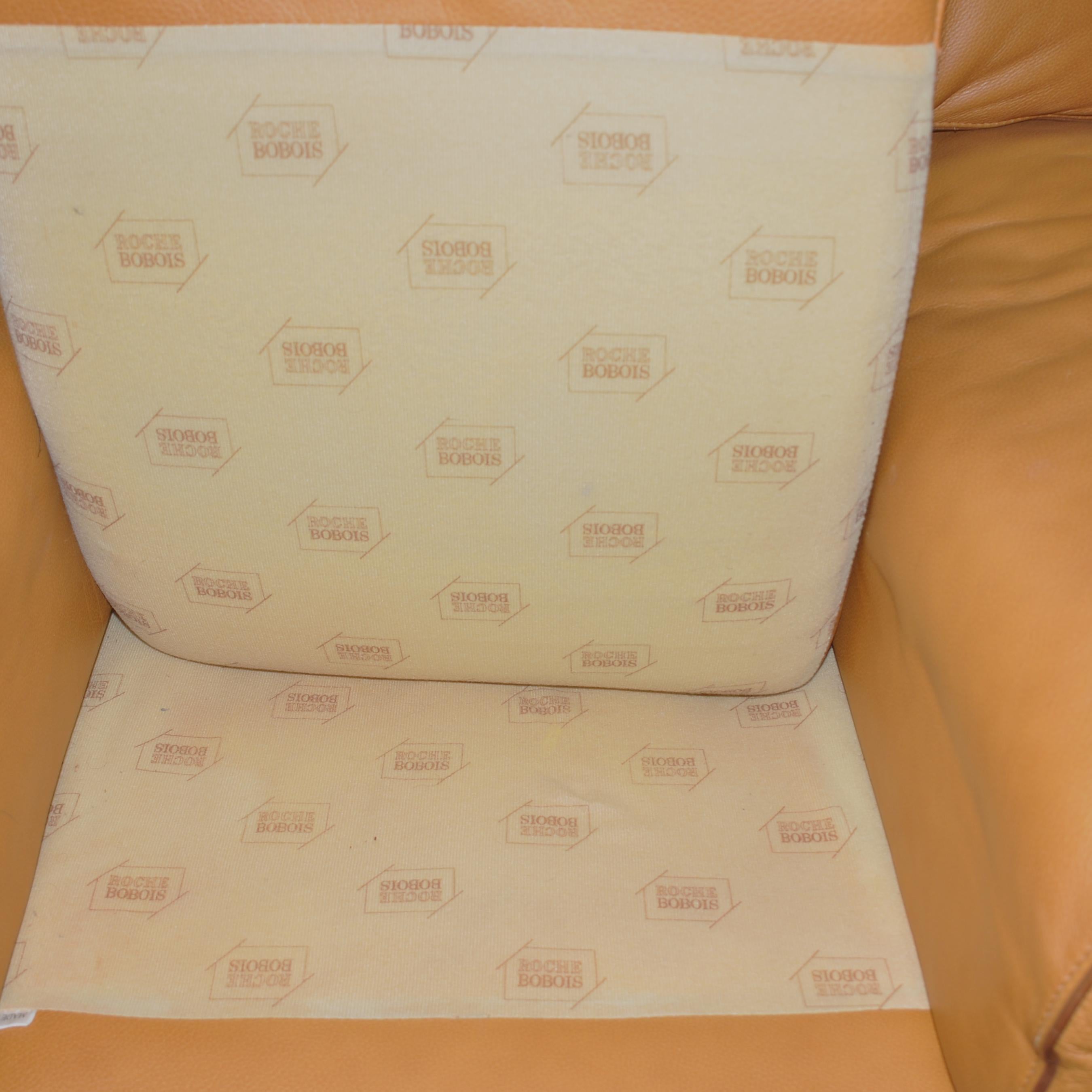Modern Roche Bobois Leather Club Chair
