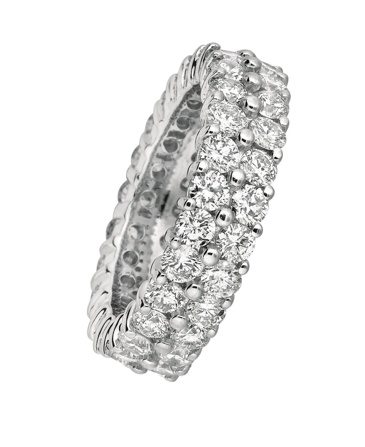 2 row diamond ring