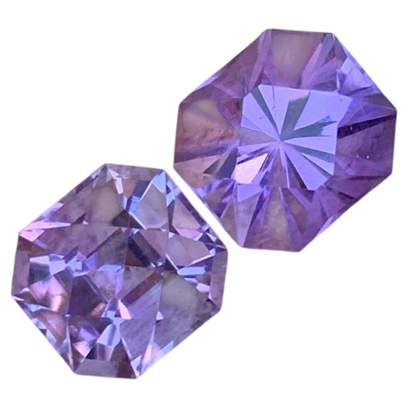 4.30 Carat Natural Loose Dual Amethyst Gemstone For Jewellery