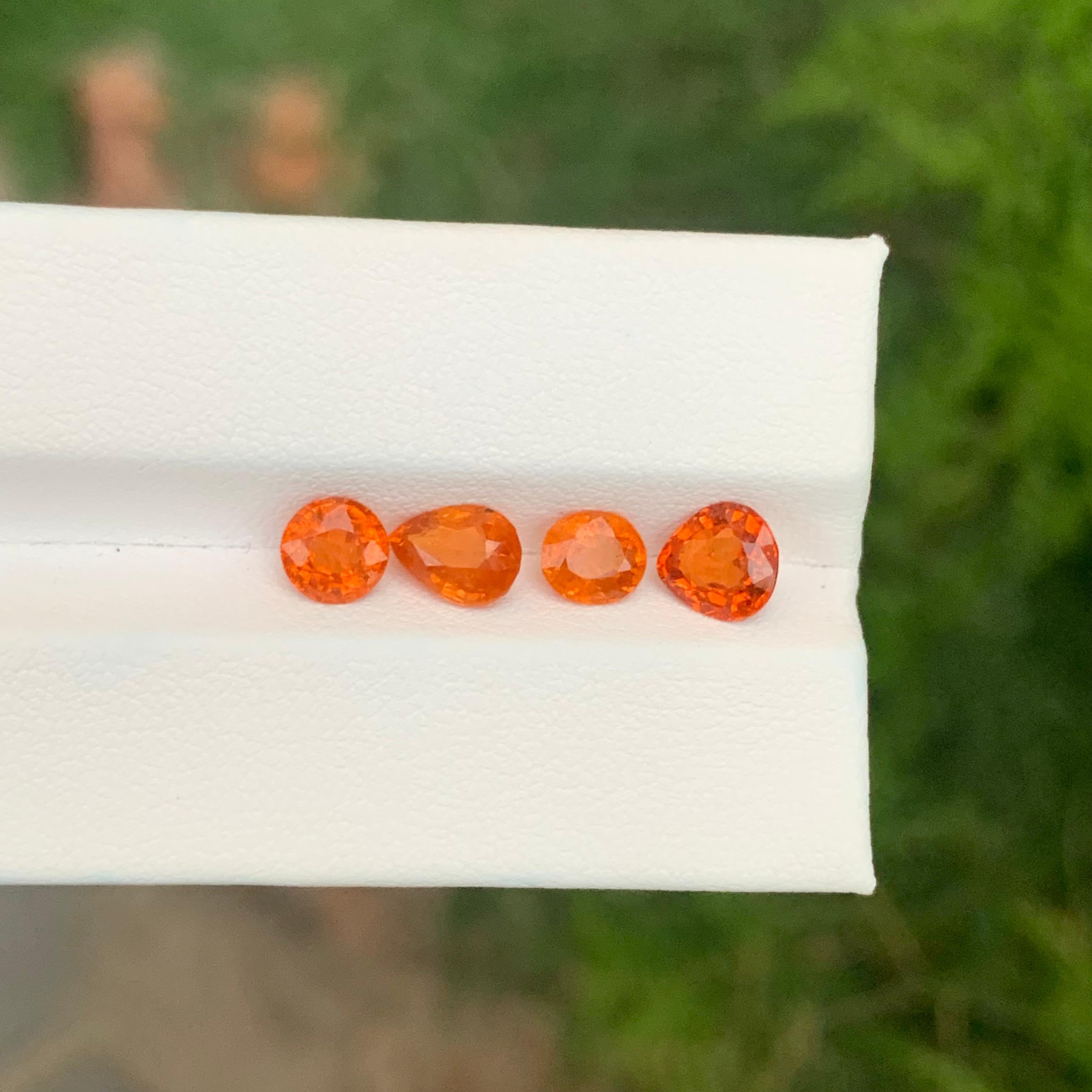 4,30 Karat natürlicher loser Fanta Spessartit Granat Lot für Schmuckherstellung (Arts and Crafts) im Angebot