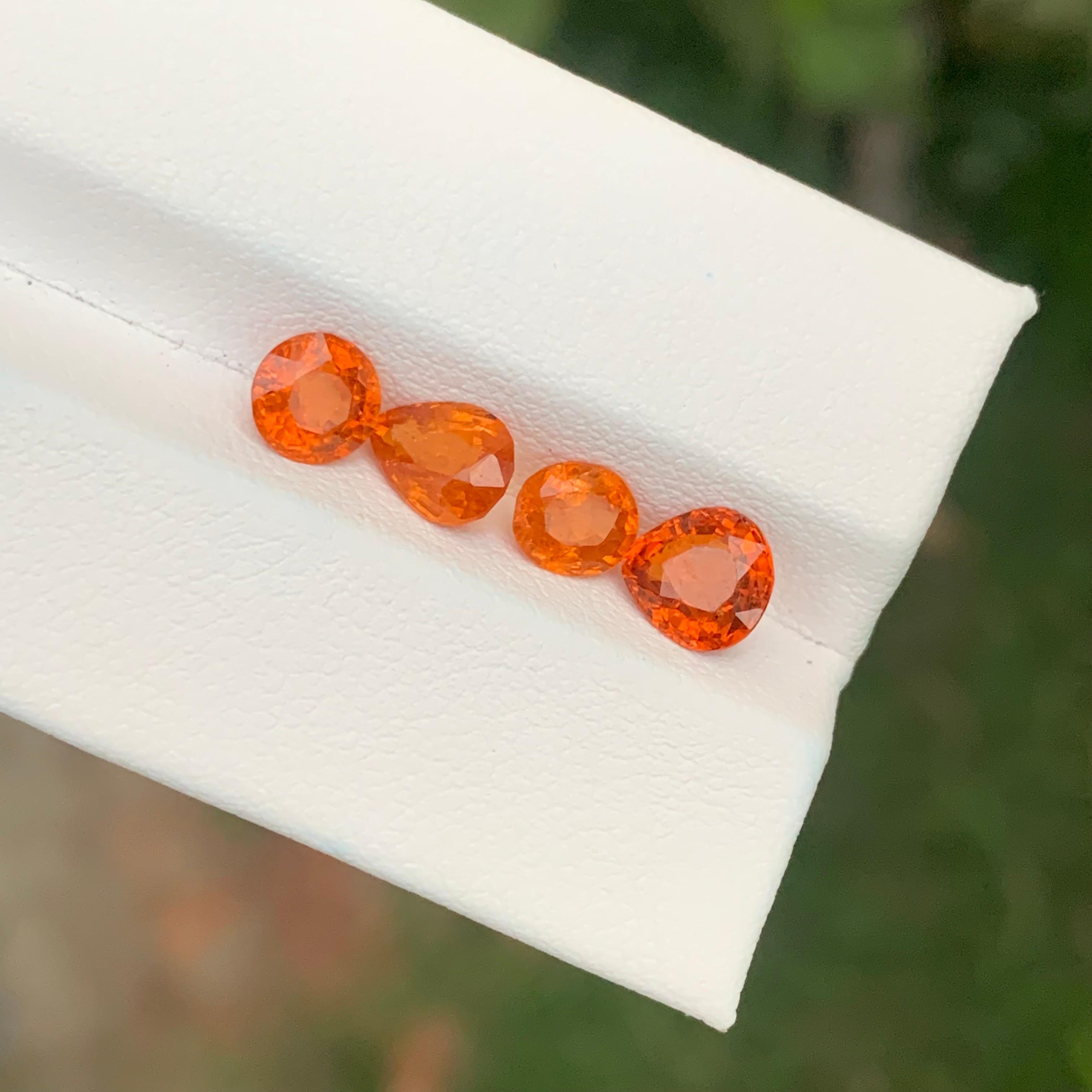 4,30 Karat natürlicher loser Fanta Spessartit Granat Lot für Schmuckherstellung für Damen oder Herren im Angebot