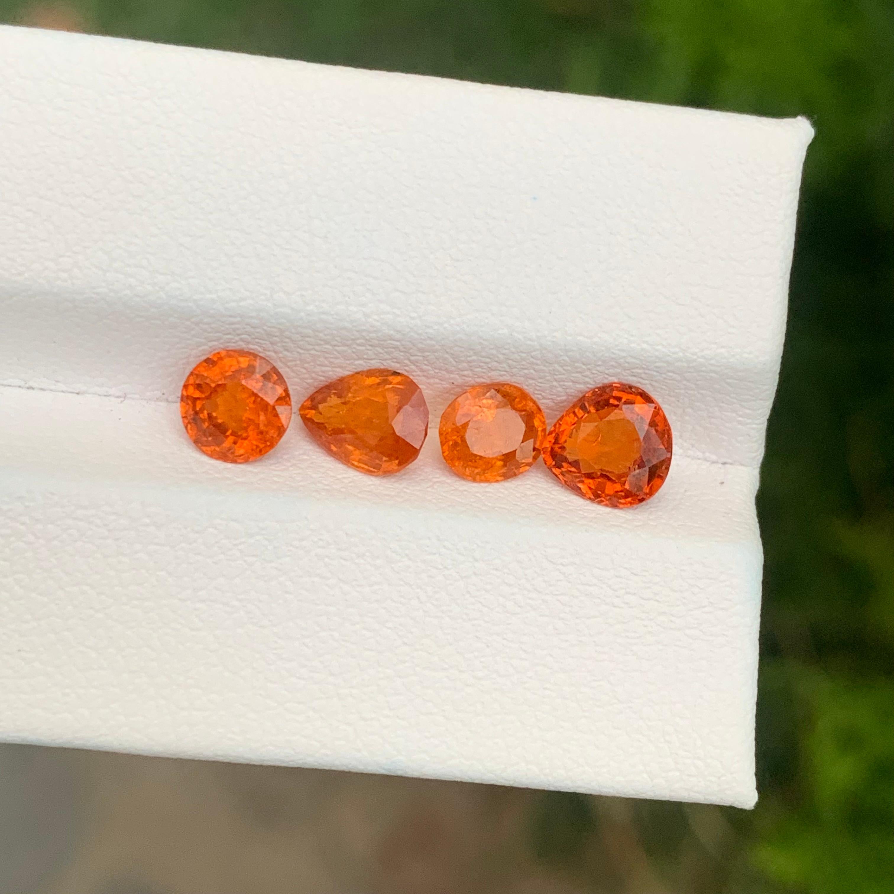 4,30 Karat natürlicher loser Fanta Spessartit Granat Lot für Schmuckherstellung im Angebot 1