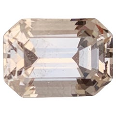 4.30 Carat Natural Loose Golden Topaz Emerald Shape Gemstone