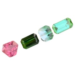 4.30 Carat Natural Loose Multi Colour Tourmaline Lot Gemstone For Jewellery
