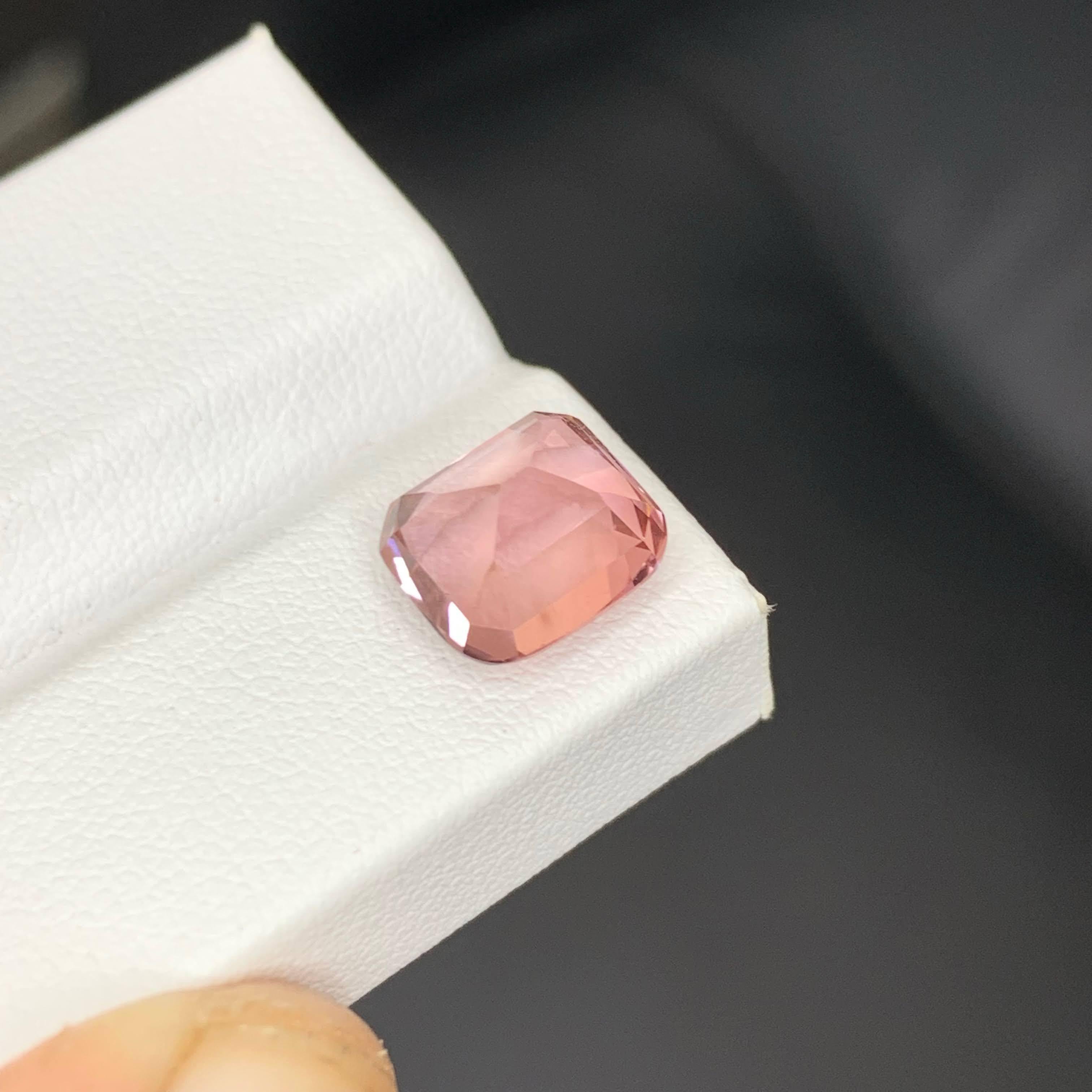 da uomo o donna 4,30 carati di tormalina rosa naturale sciolta con taglio a cuscino afghano in vendita