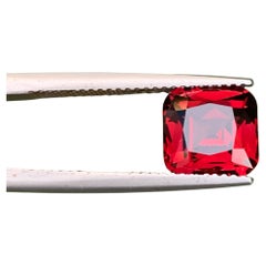 4.30 Carat Natural Loose Red Garnet Stone Cushion Cut Tanzanian Gemstone