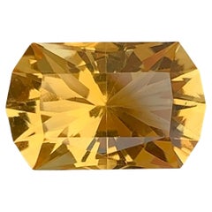 Wunderschöner natürlicher gelber Citrin Edelstein 4,30 Karat Citrin-Schmuck