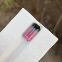 4.30 Carats Natural Loose Tri Color Tourmaline Gemstone For Jewellery Making