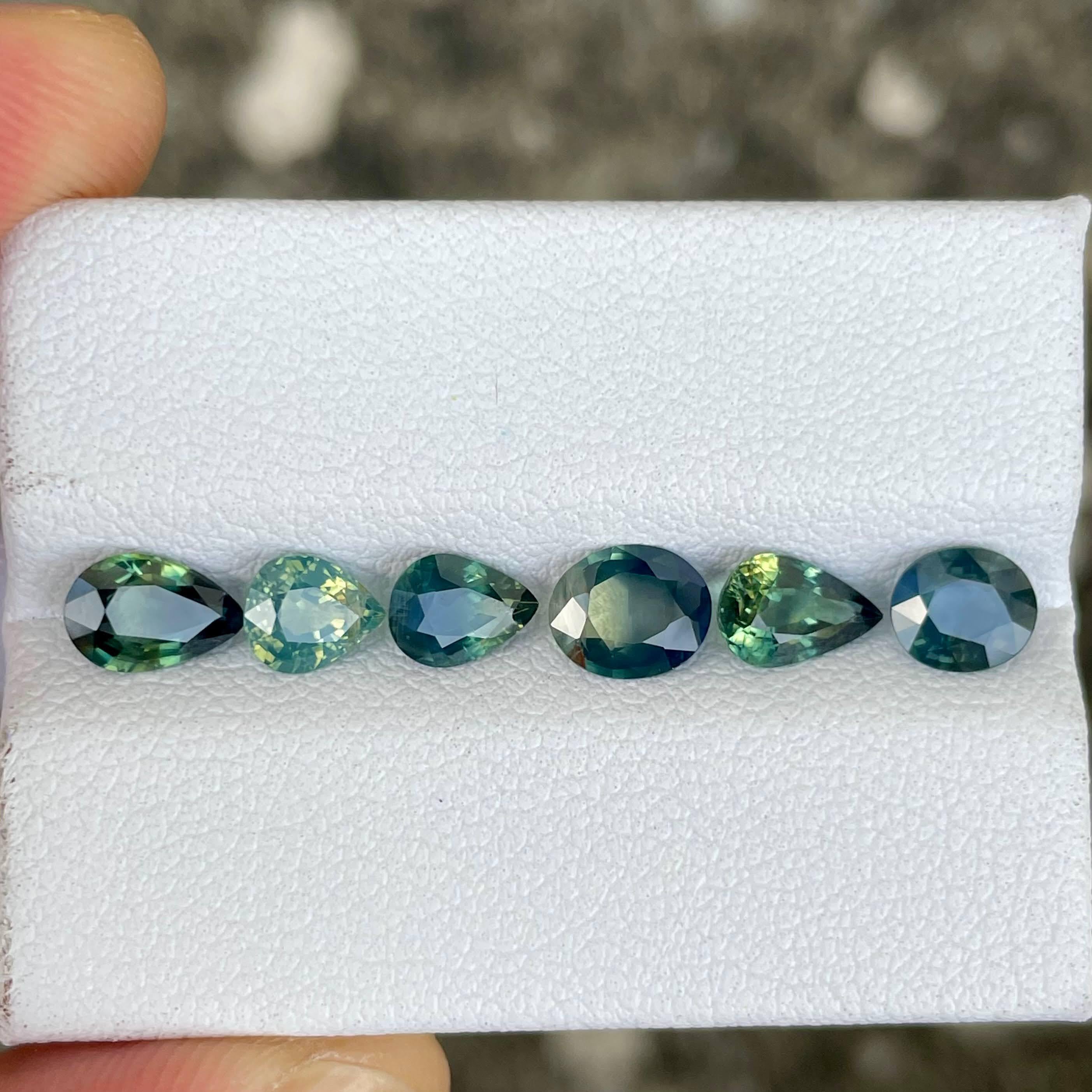 Weight 4.30 carats 
No of pieces 6 
Treatment heated 
Origin Madagascar 
Clarity VVS 



This stunning lot consists of  6 multi colored sapphire gemstones with a total carat weight of 4.30 carats. These gemstones originate from the gem-rich lands of