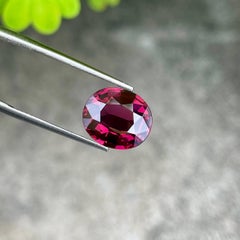 4.30 Carats Pinkish Red Burmese Spinel Stone Oval Cut Natural Gemstone