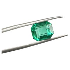 4,30 Karat Sambia Smaragd Octagon Cut Stein für feinen Schmuck Ring natürlichen Edelstein