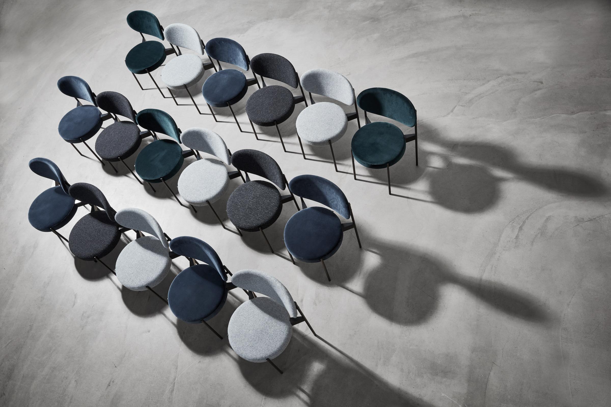 430 Stuhl in Anthrazitgrau von Verner Panton (Moderne) im Angebot
