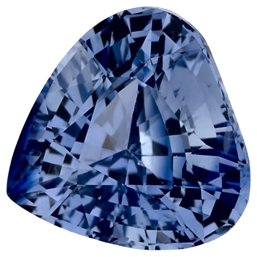 4.30 Ct Blue Sapphire Pear Loose Gemstone For Sale