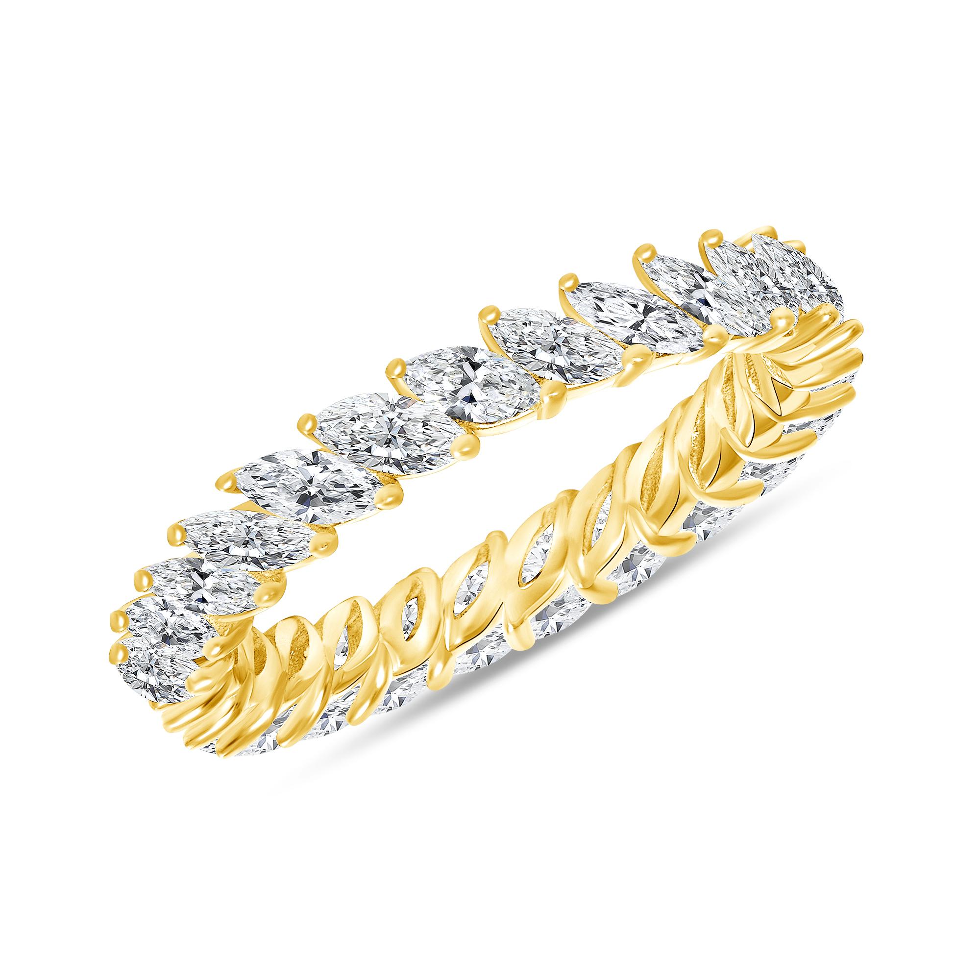 For Sale:  4.30 Ct. Tw. Marquise Diamond Eternity Ring 4